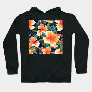 Hibiscus Flowers Pattern 10 Hoodie